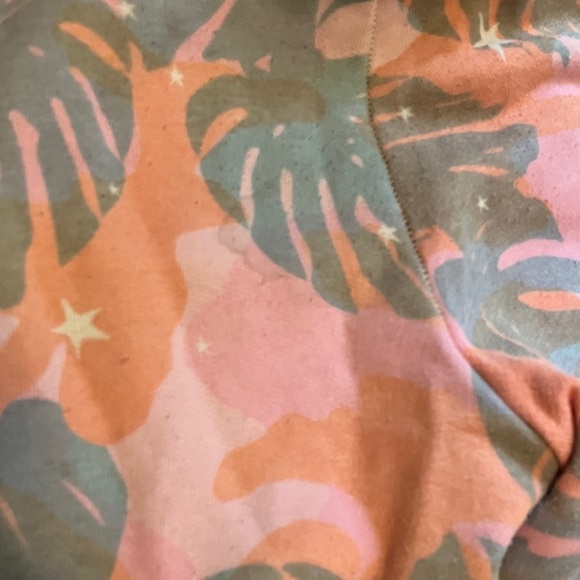 Wildfox Pink and Gray Tropical Joggers - Picture 11 of 14